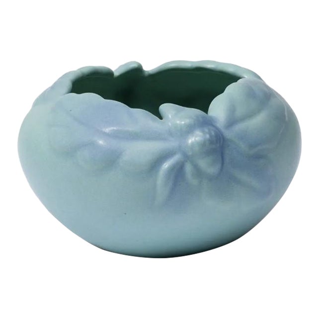 Mid 20th Century Van Briggle Pottery Acorn & Oak Leaf Bowl For Sale