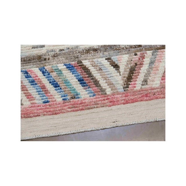 Multicolor Modern Wool Rug For Sale - Image 4 of 8