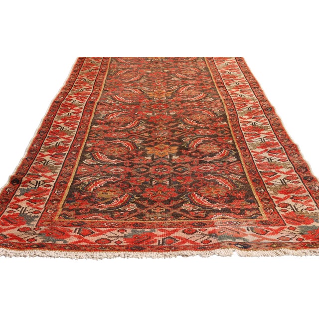 Antique Persian Malayer Rug Runner, 02'11 X 16'01 For Sale - Image 4 of 10