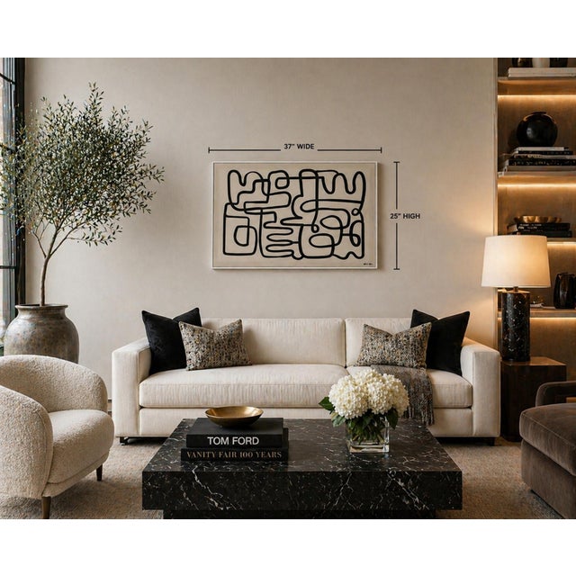 Bold, graphic, and instantly recognizable, this original acrylic on canvas by Oliver Gal presents a sophisticated...