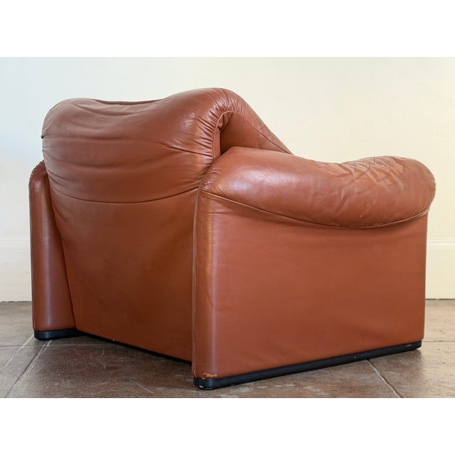Vintage 1970's Cassina Maralunga Lounge Chair For Sale - Image 14 of 17