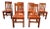 Late 20th Century Art & Craft Style Mission Oak Dining Chairs For Sale