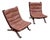 Focus Armchairs in Leather from Bramin Møbler, 1970s, Set of 2 For Sale