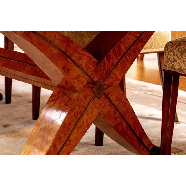 Vintage Art Deco Style Rectangular Extension Dining Table For Sale - Image 10 of 11