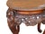 Auburn Vintage Carved Solid Wood Dragon Round Plant Stand Display Accent Table For Sale - Image 8 of 13