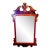 Mid 20th C. Mahogany and Gilt Painted Mirror For Sale