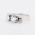 Art Deco Late Art Deco Toi Et Moi Ribbon Diamonds Ring - 1945, Size 5.75 For Sale - Image 3 of 7