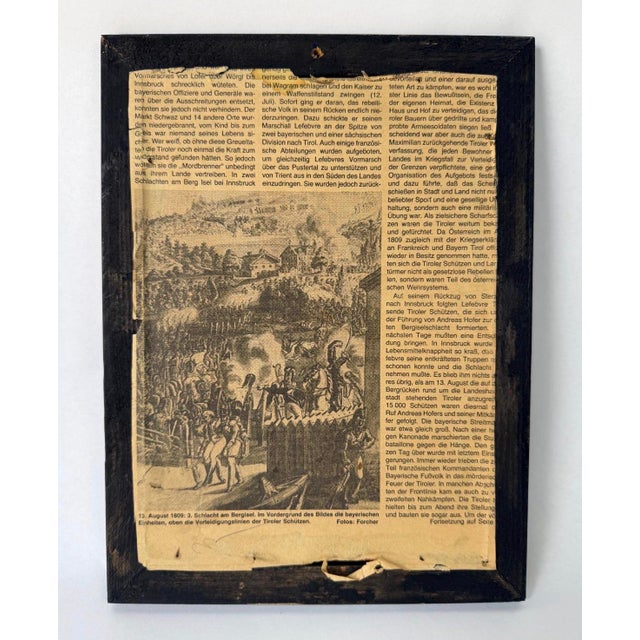 Mid 20th Century Vintage German Reverse Glass Folk Art Painting of Madonna and Child For Sale - Image 5 of 5