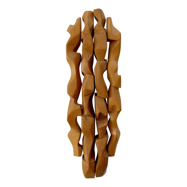 Abstract Wooden Wall Art Sculpture, England, 20th Century For Sale