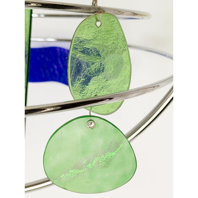 Glass and Chrome Pated Metal Melissa Pendant Light by Toni Cordero for Artemide, 1990s For Sale - Image 17 of 18