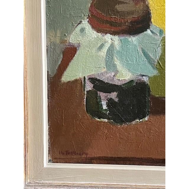 Vintage Swedish original oil painting by Ib Tollberg (1911-1984). A lovely still life framed and ready to hang. Signed by...