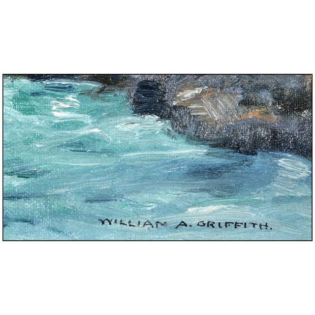 Coastal Early 20th Century Coastal Rocks Laguna Beach, William Alexander Griffith For Sale - Image 3 of 4