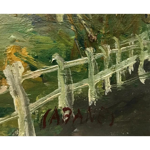 Rustic Louis François Cabanes, Autumnal Landscape, Oil on Canvas For Sale - Image 3 of 8