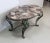 Exciting Coffee Table medium, with structure Wrought Iron, designed in the 1950's. Its oval-shaped tray consists of Marble...