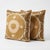 Mid-Century Modern Embroidered Cotton Suzani Pillow Cover 23'' X 24'' - Set of Two For Sale - Image 3 of 4