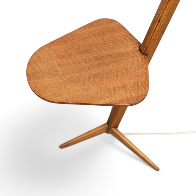 Mid-Century Wooden Floor Lamp by Krásná Jizba, 1950s For Sale - Image 6 of 13