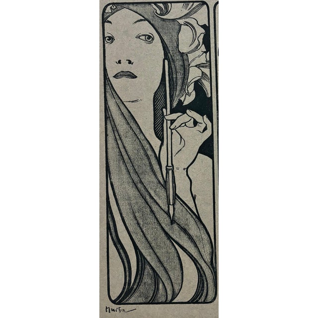 Alphonse Mucha, Cover for l'Estampe Moderne, June 1898, Lithograph For Sale - Image 4 of 9
