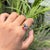 3.21 Carat Rainbow Sapphire and Diamond Floral Cluster Ring Size 6.5 in 14k Gold For Sale In New York - Image 6 of 18