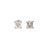 Modern 1.50 Ct Princess Cut Diamond Stud Earrings - 2 Pieces For Sale - Image 3 of 4