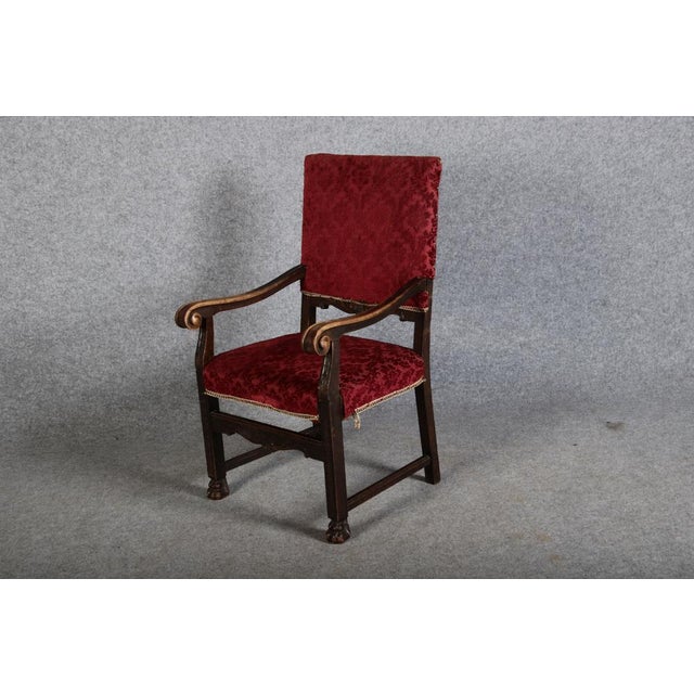 Antique Renaissance Armchair, 1900 For Sale - Image 6 of 18