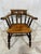 Mid 19th Century Victorian Elm and Birch Captain's Chair, England, 1880s For Sale - Image 5 of 13