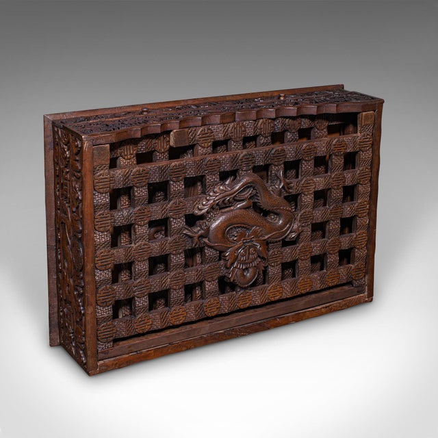 Antique Travelling Trader’s Altar, Oriental Teak Stand, Folding Table, Victorian For Sale - Image 11 of 12