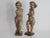 Early 19th Century Antique Italian Carved Wood Gilt Putti Angels Sculptures, S/2 For Sale - Image 5 of 11