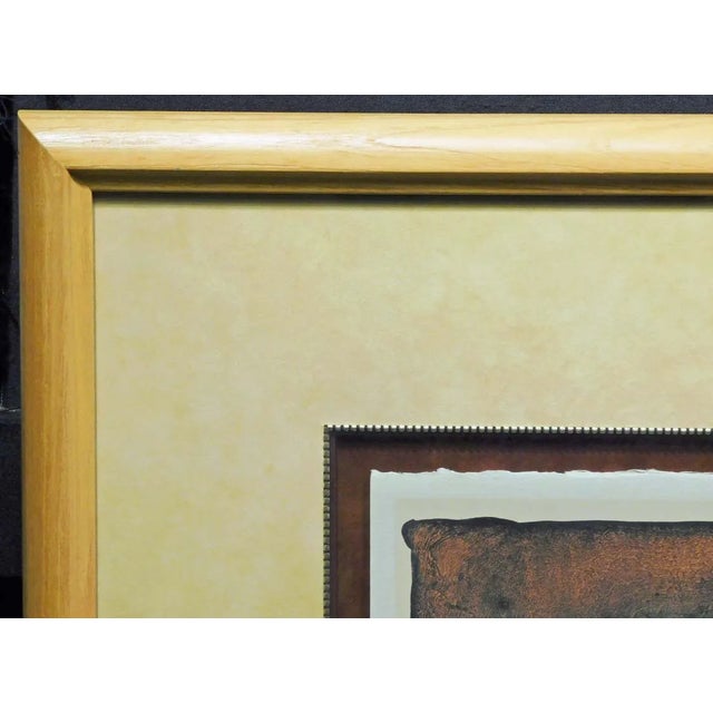 Impressionist Frank Howell "Lost Warrior" Framed Hand Signed Original Lithograph Art For Sale - Image 3 of 4