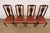 1980s Henredon Queen Anne Solid Mahogany Side Chairs or Dining Chairs, Set of Four For Sale - Image 5 of 12