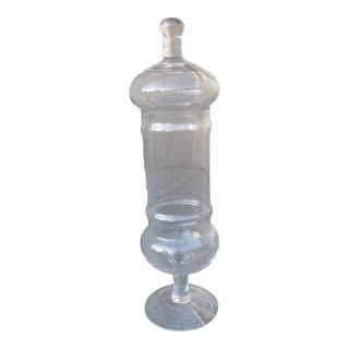 Empoli Apothecary Jar With Lid For Sale