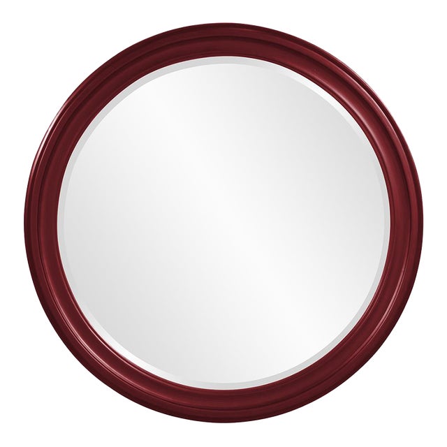 George Mirror - Glossy Burgundy For Sale