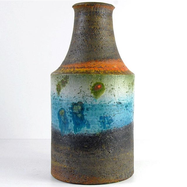 Marcello Fantoni Mid-Century Modern Ceramic Vase by Marcello Fantoni, 1960s For Sale - Image 4 of 13