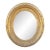 Antique English Oval Giltwood Mirror For Sale