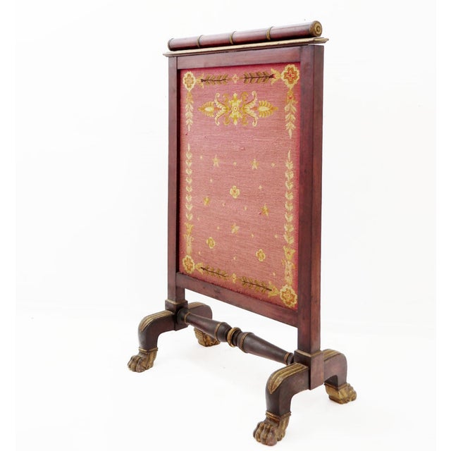 Antique French Empire Style Firescreen, 1800s For Sale - Image 16 of 17
