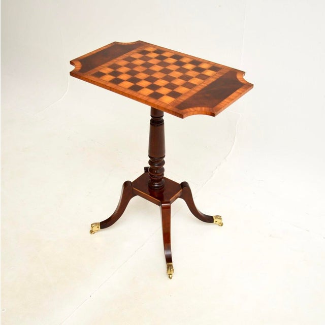 Hollywood Regency Regency Style Chess Table, 1950s For Sale - Image 3 of 9