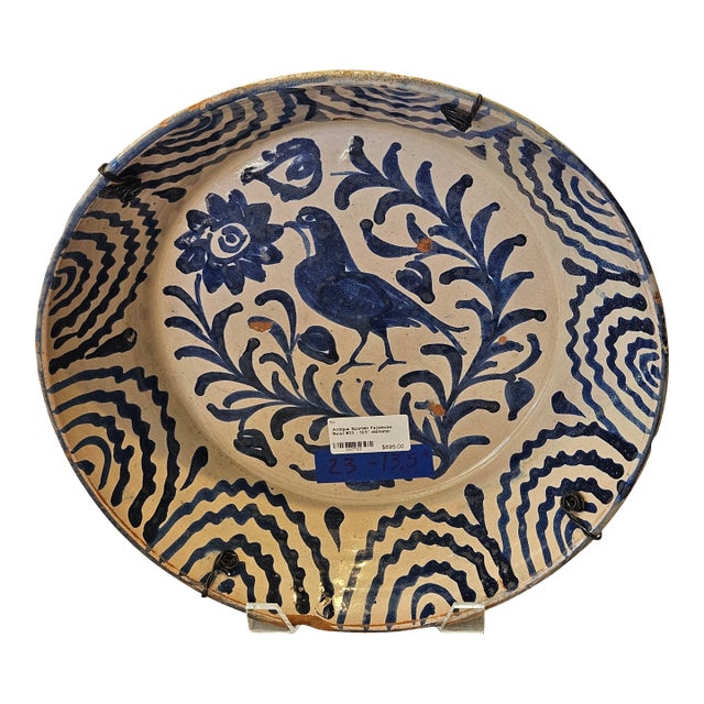 Mid 19th Century Spanish Ceramic Fajalauza Bowl From Granada For Sale