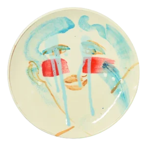 Teardrops - Original Hand-made Flat Ceramic Dish by A. Kurakina - 2019 2019