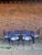 Metal Vintage Whimsical Patio Dining Set 6 Chairs and Table Professionally Powder Coated and Upholstered For Sale - Image 7 of 9
