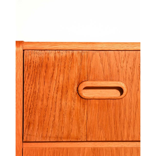 Wood Scandinavian Oak Chest of Drawers, 1960s For Sale - Image 7 of 10