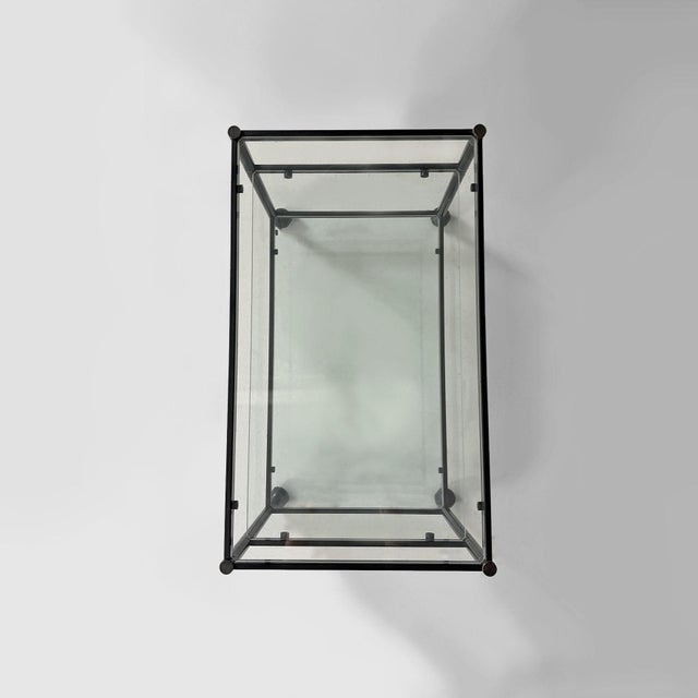 Metal Italian Modern Cart in Steel and Glass, 1970s For Sale - Image 7 of 11