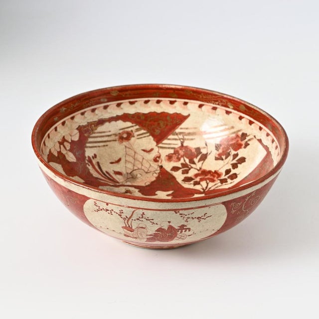 Antique Japanese Meiji Bowl from Kutani, 1900s For Sale - Image 3 of 12