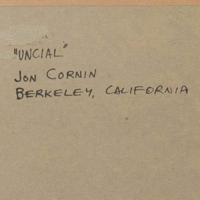 Brown 'Geometric Interior' by Jon Cornin, 1957 For Sale - Image 8 of 9