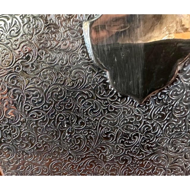 Mid 20th Century Silver-Filled Bombe Form Biscuit Box With Cartouche and Bone Finial For Sale - Image 6 of 6