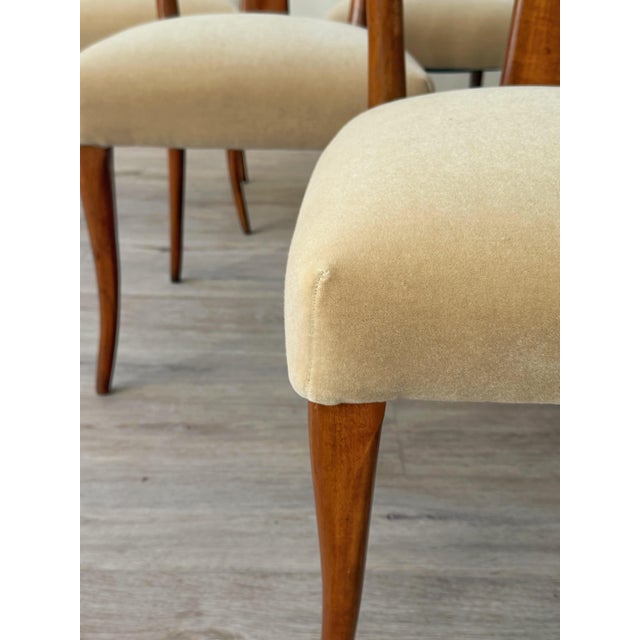 Italian Mid-Century Sculptural Dining Chairs, Circa 1950s - A Set of 6 For Sale - Image 9 of 12