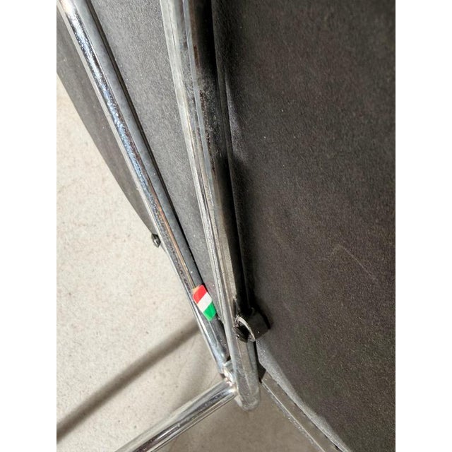 Chrome and Leather Dining Chair from Arrben, Italy For Sale - Image 6 of 7