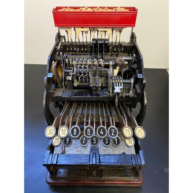 Vintage German Mechanical Cash Register, 1920s For Sale - Image 13 of 16