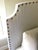 Serena and Lily custom upholstered twin beds. Easy color palette of white, navy blue and light blue in a ticking stripe...