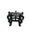 This elegant, traditional display stand is crafted from wood with a deep, lustrous black lacquer finish that catches the...