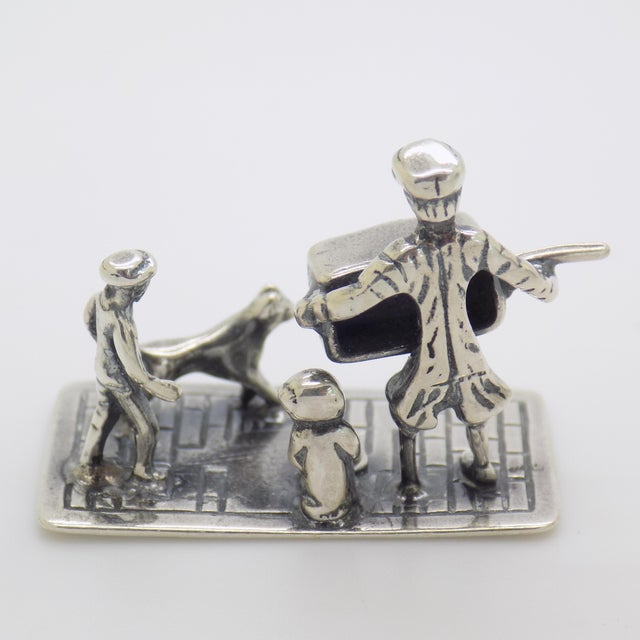 Vintage British Handmade Genuine Sterling Silver 925 Figurine, 1940s For Sale - Image 6 of 13
