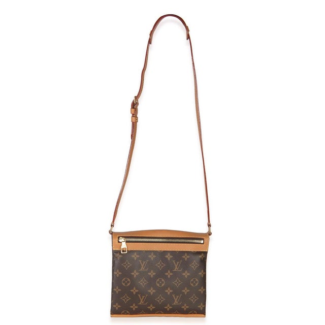 Brown Monogram Canvas Legacy Saumur Messenger PM For Sale - Image 8 of 9